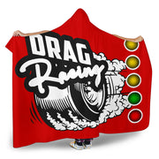 Drag Racing Hooded Blanket