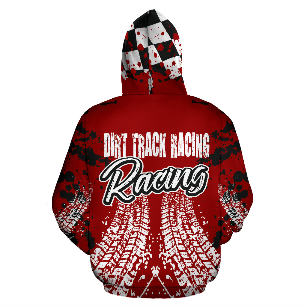 Dirt Track Racing Zip Up Hoodie RBNR