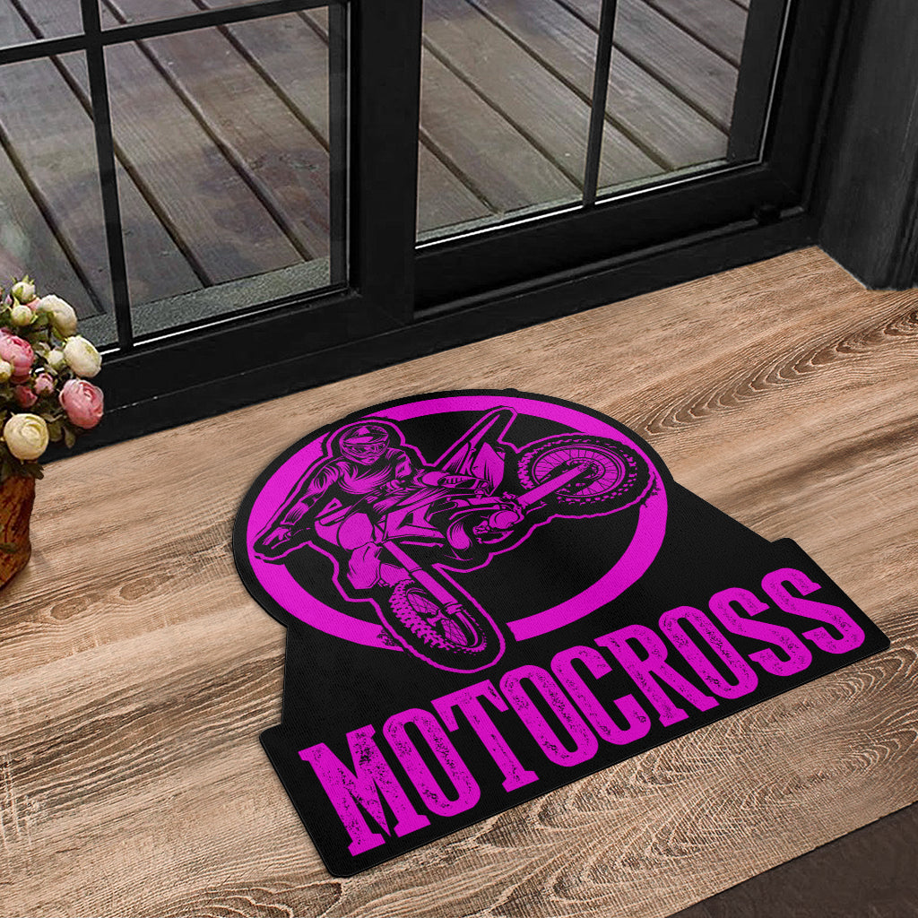 Custom Shaped Motocross Door Mat