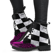 Racing Checkered Boots