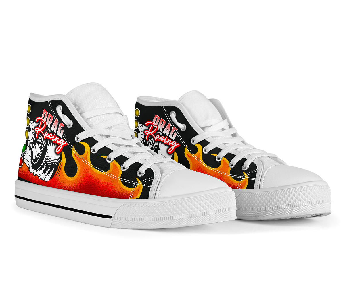Drag Racing High Top Shoes