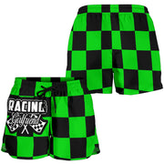 Racing Girlfriend Checkered Shorts