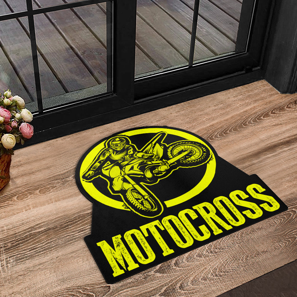 Custom Shaped Motocross Door Mat