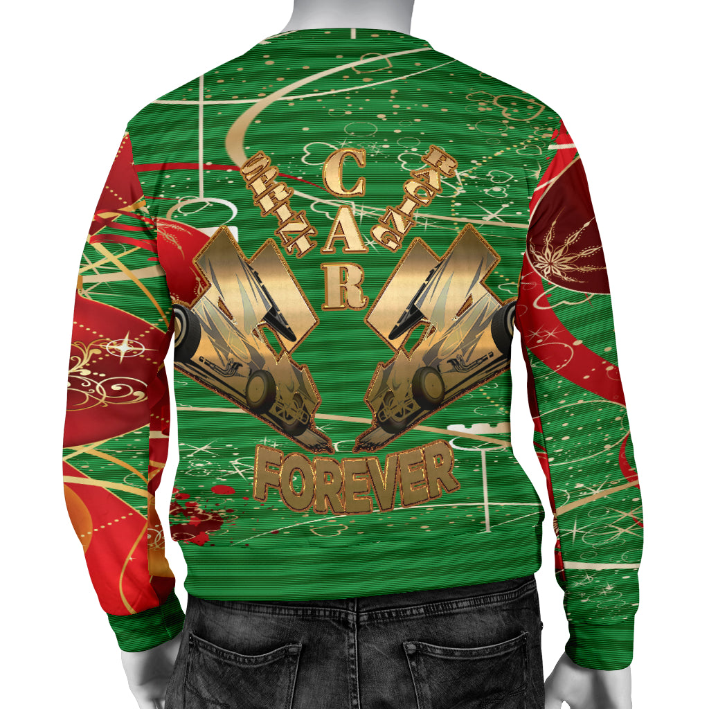 Sprint Car Racing Ugly Men's Sweater