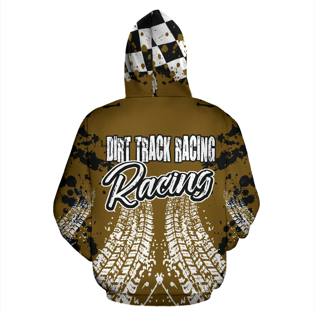 Dirt Track Racing Zip Up Hoodie RBNM