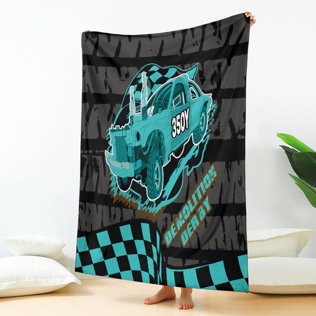 Custom Demolition Derby blanket