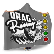 Drag Racing Hooded Blanket