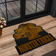 Custom Shaped Monster Trucks Door Mat