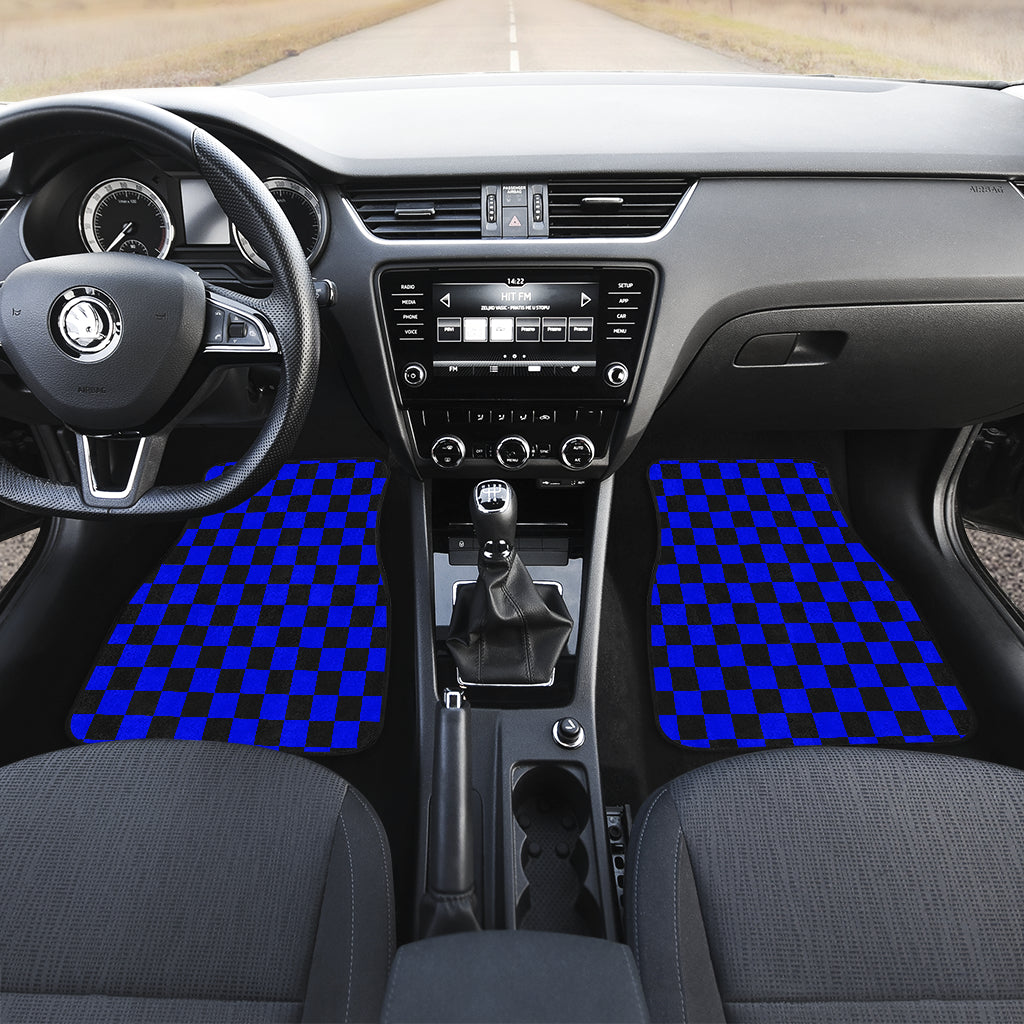 Racing Checkered Flag Car Mats
