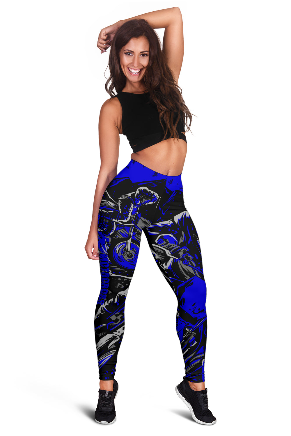 Motocross Leggings Blue