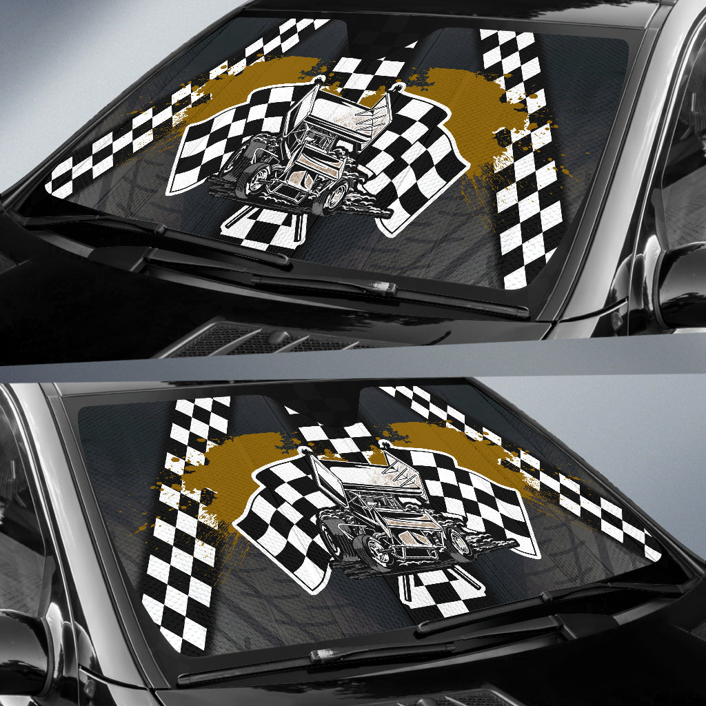 Sprint Car Racing Windshield Sun Shade V1