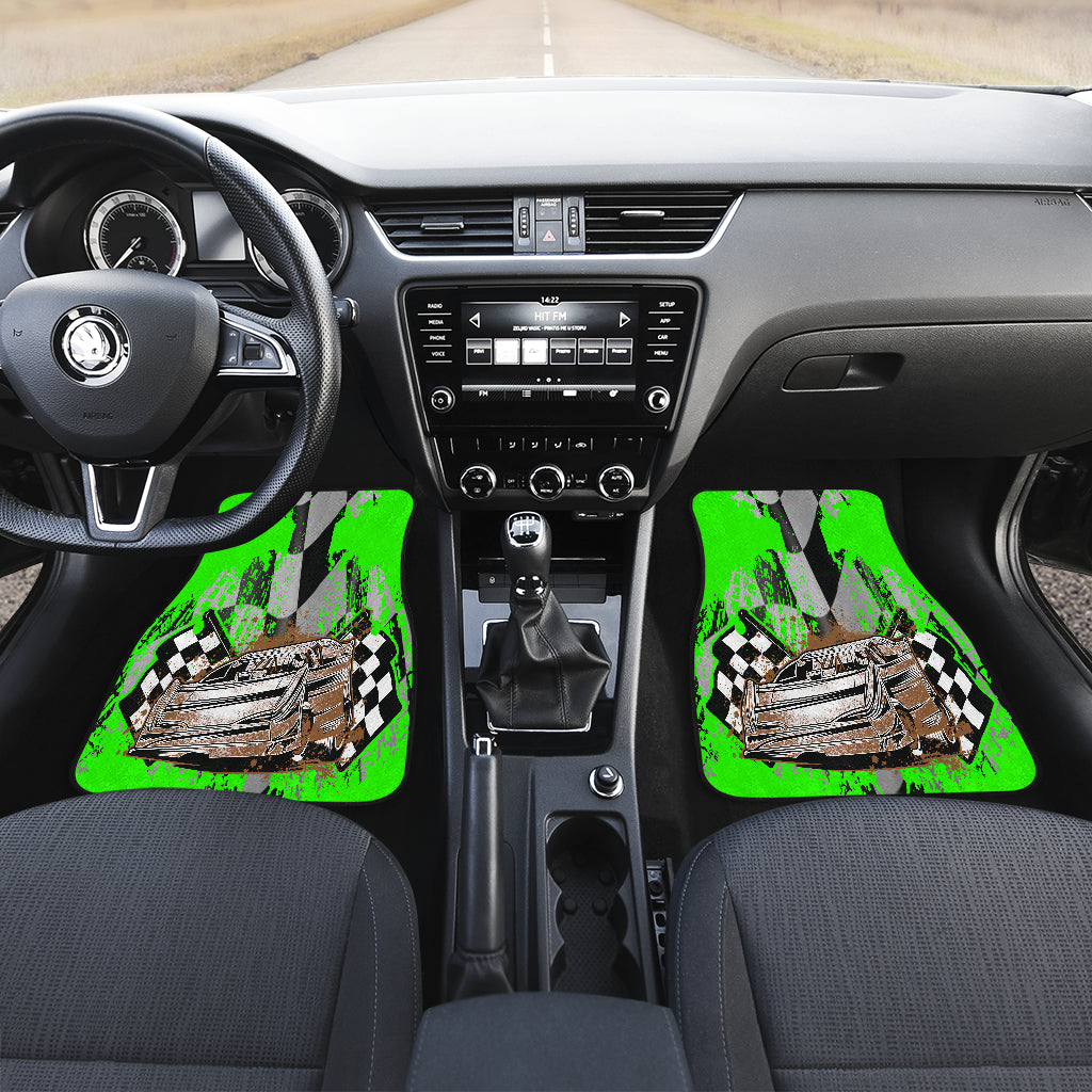 Dirt Racing Late Model Pistachio Car Mats (Set Of 4)