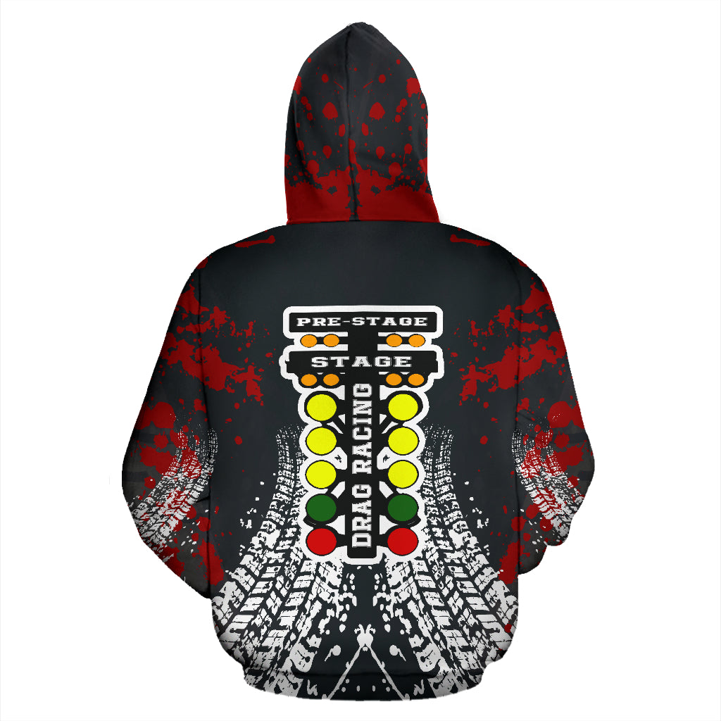 Drag Racing Zip Up Hoodie