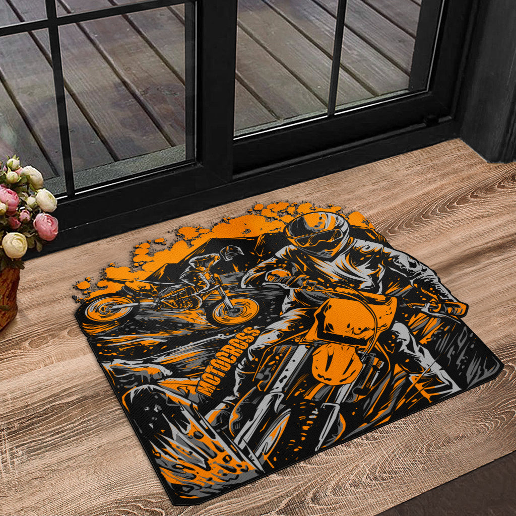 Custom Shaped Motocross Door Mat