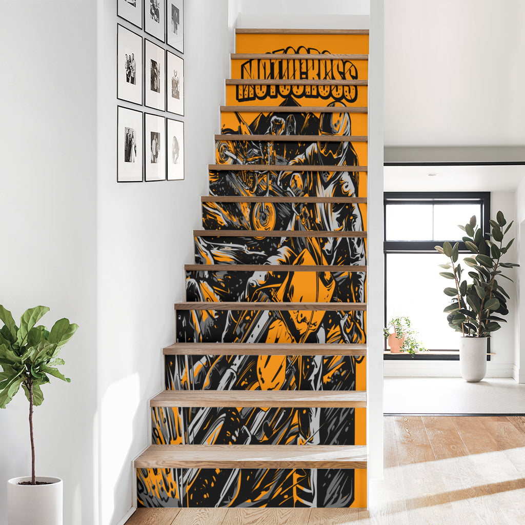 Motocross Stair Stickers