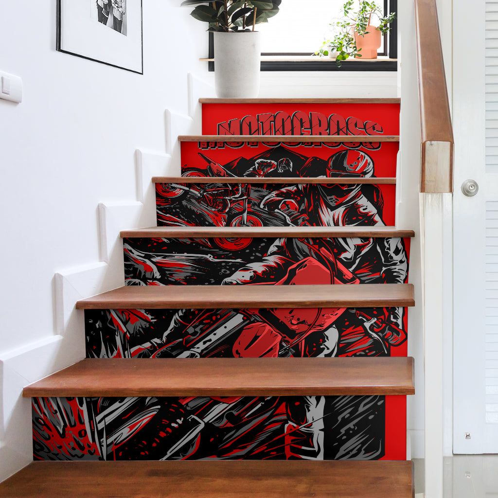 Motocross Stair Stickers