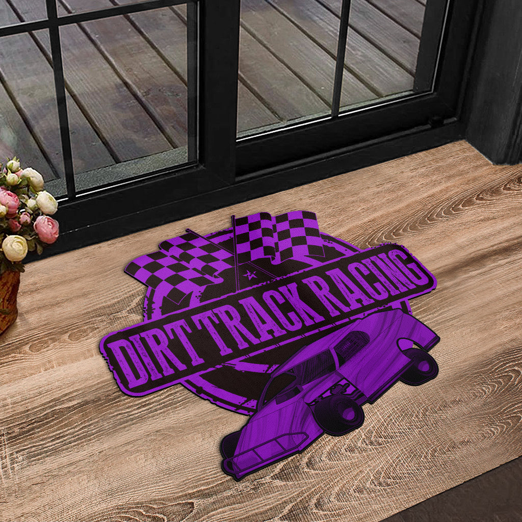 Custom shaped dirt modified door mat