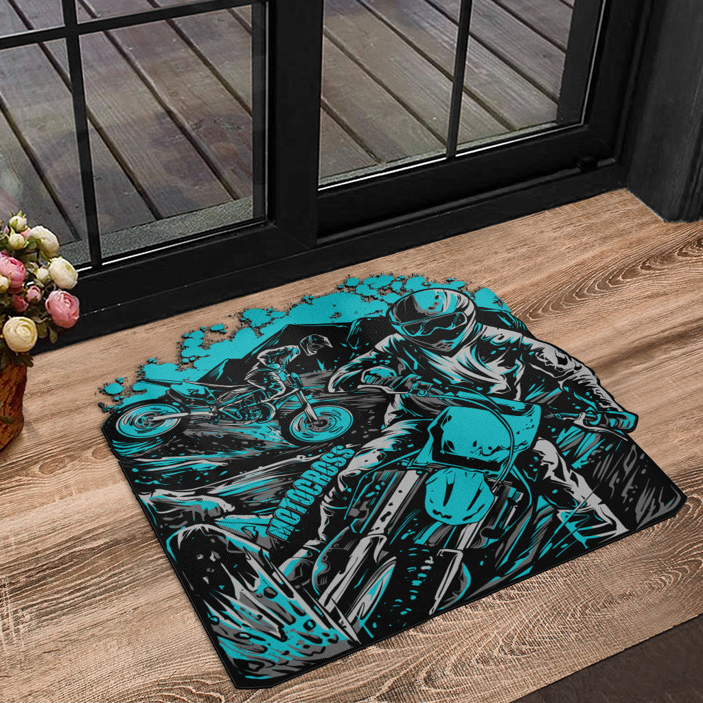 Custom Shaped Motocross Door Mat