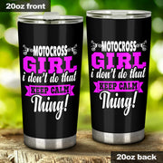 motocross girl tumbler