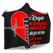 Who needs a knight in a shining armor drag racer hooded blanket
