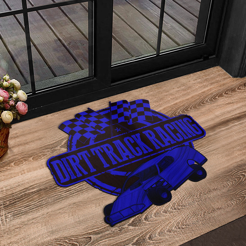 Custom shaped dirt modified door mat