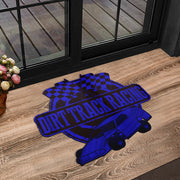 Custom shaped dirt modified door mat