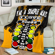 I'm A Simple Man Drag Racing Blanket