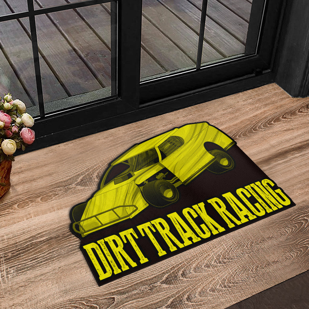 Custom shaped dirt modified door mat