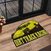 Custom shaped dirt modified door mat