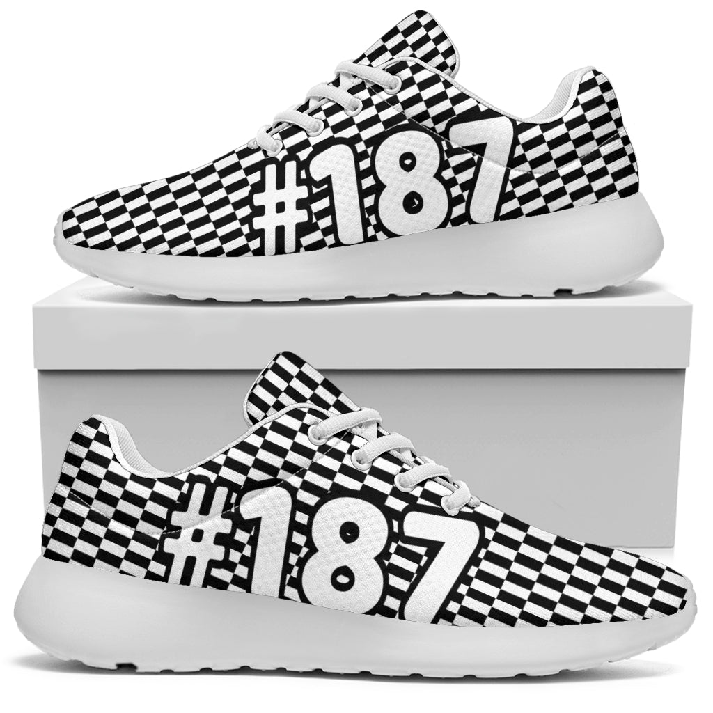Racing Sneakers Checkered Flag