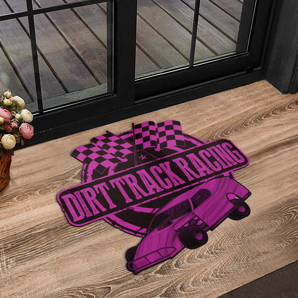 Custom shaped dirt modified door mat