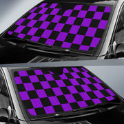 Racing Checkered Flag Windshield Sunshade