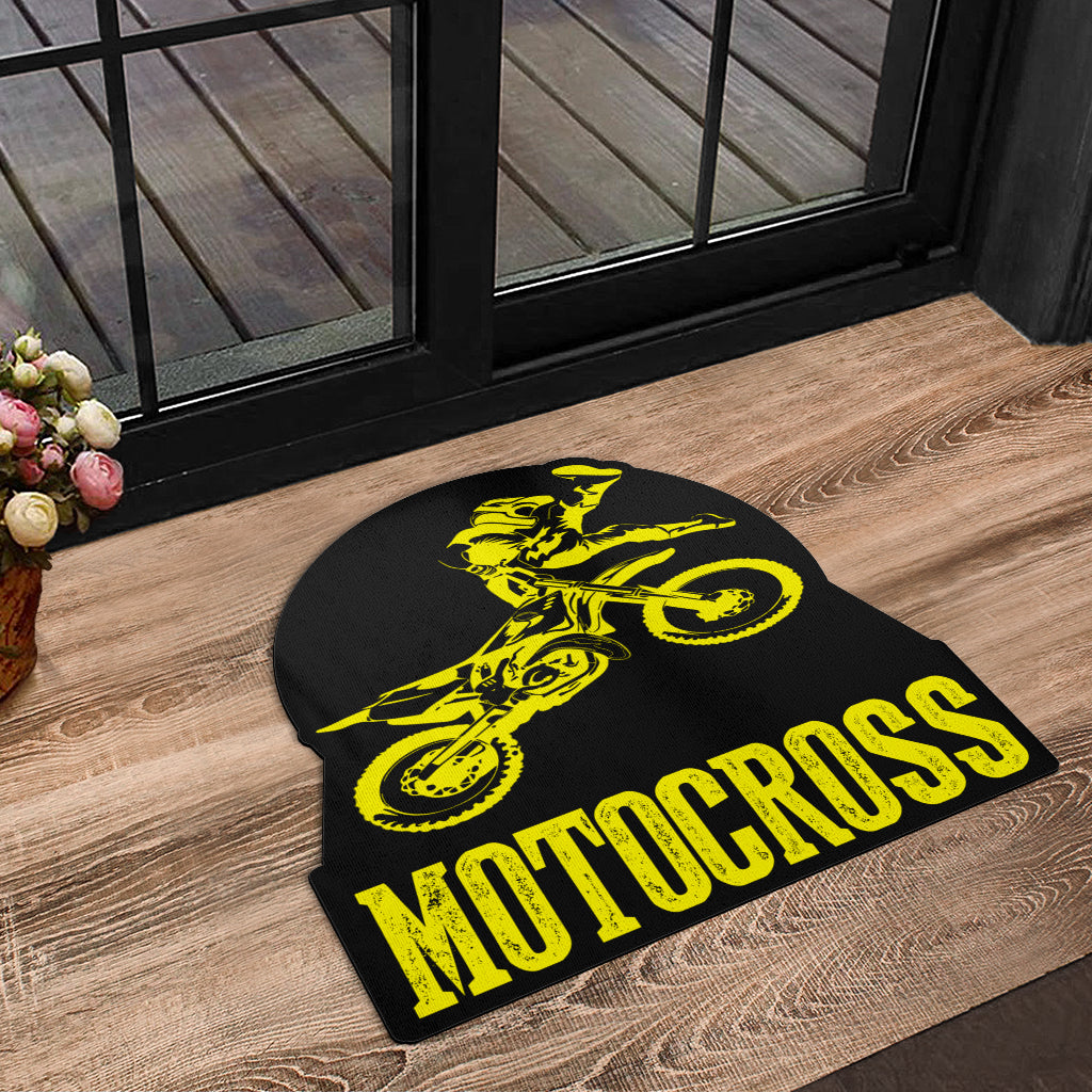 Custom Shaped Motocross Door Mat