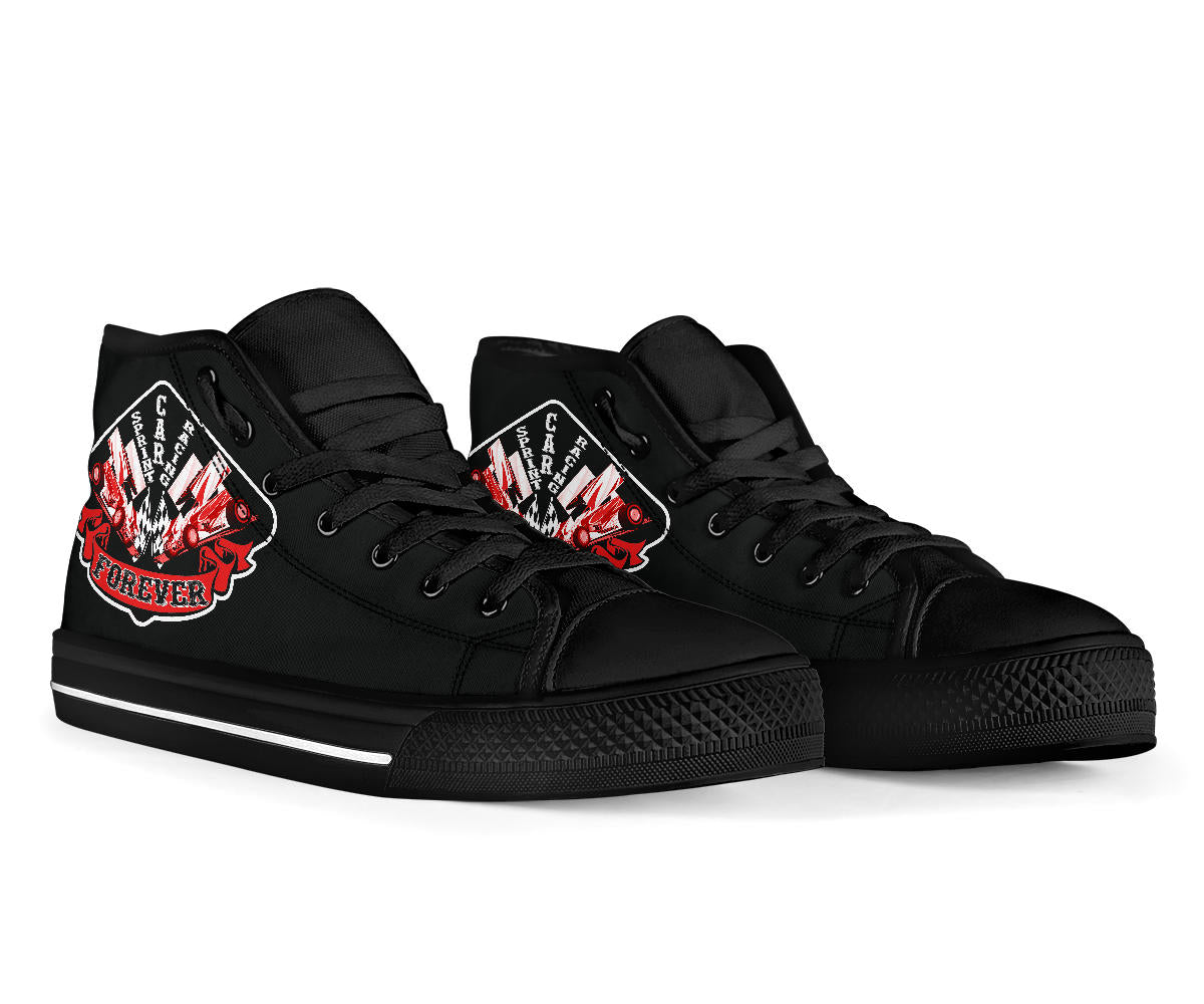 Sprint Car Racing High Top Shoes