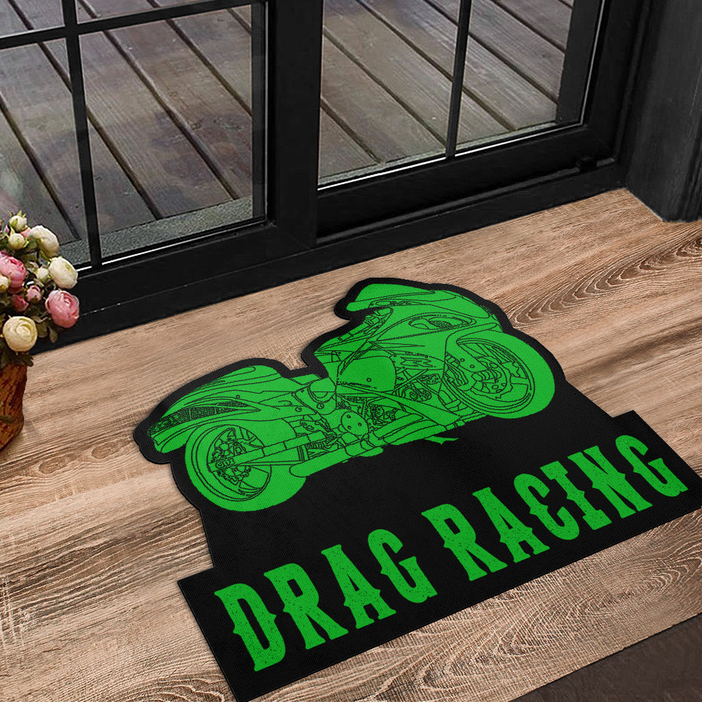 Custom Shaped Hayabusa Bike Door Mat