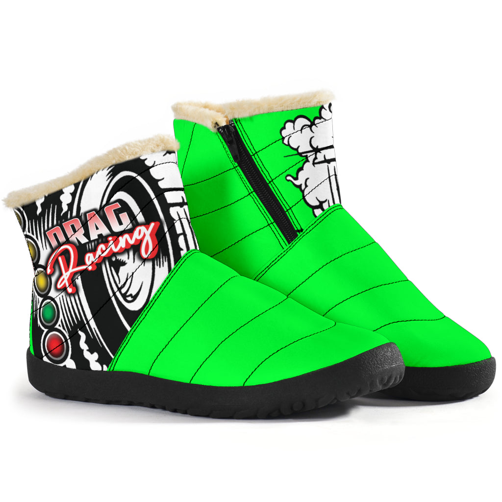 Drag Racing Cozy Winter Boots