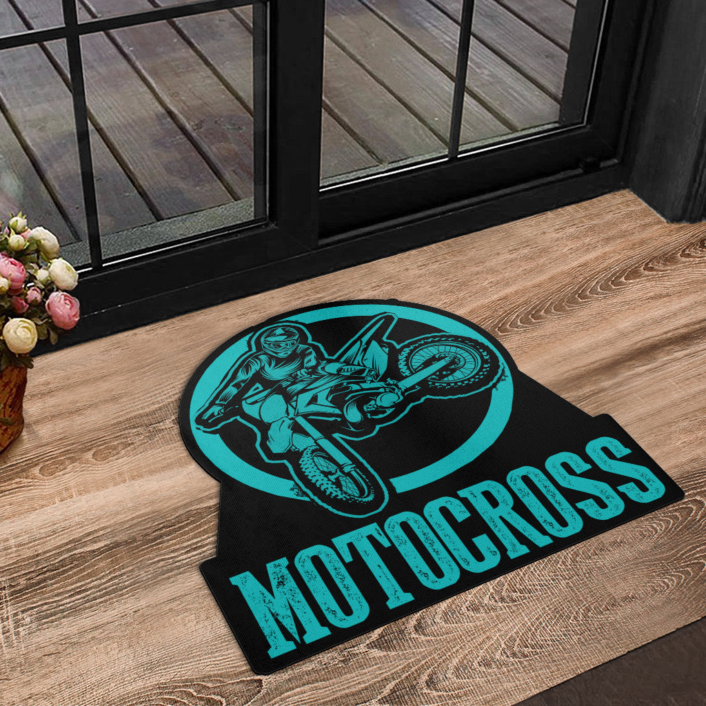 Custom Shaped Motocross Door Mat