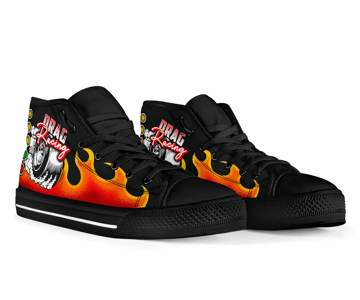 Drag Racing High Top Shoes