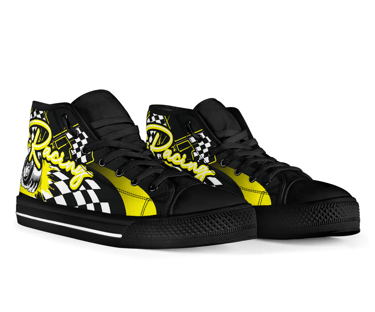 Racing High Top Shoes yellow