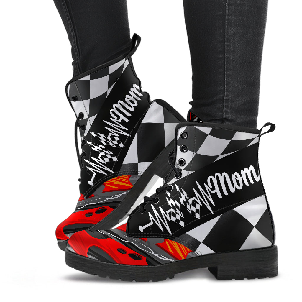 Racing Mom Heartbeat Boots