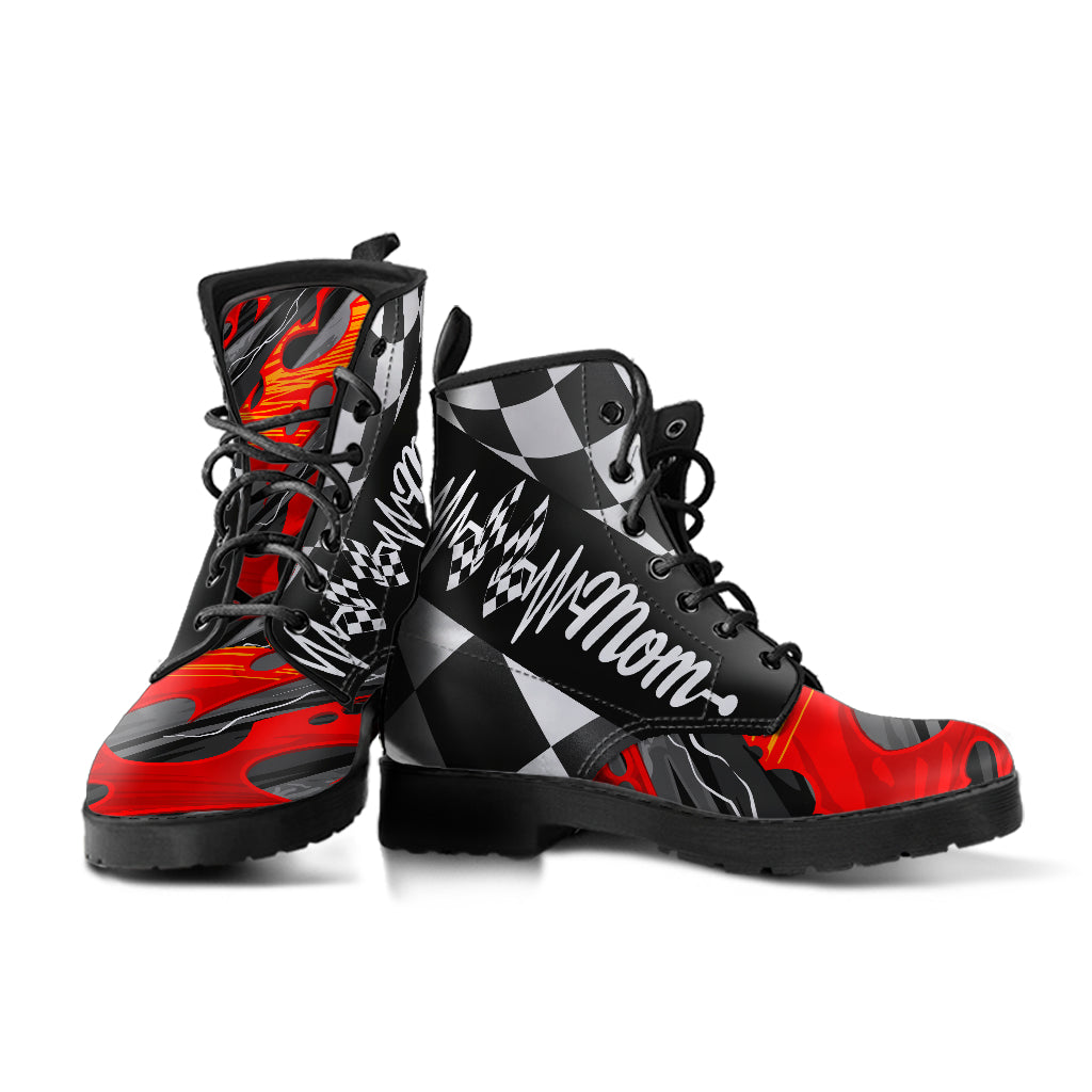 Racing Mom Heartbeat Boots