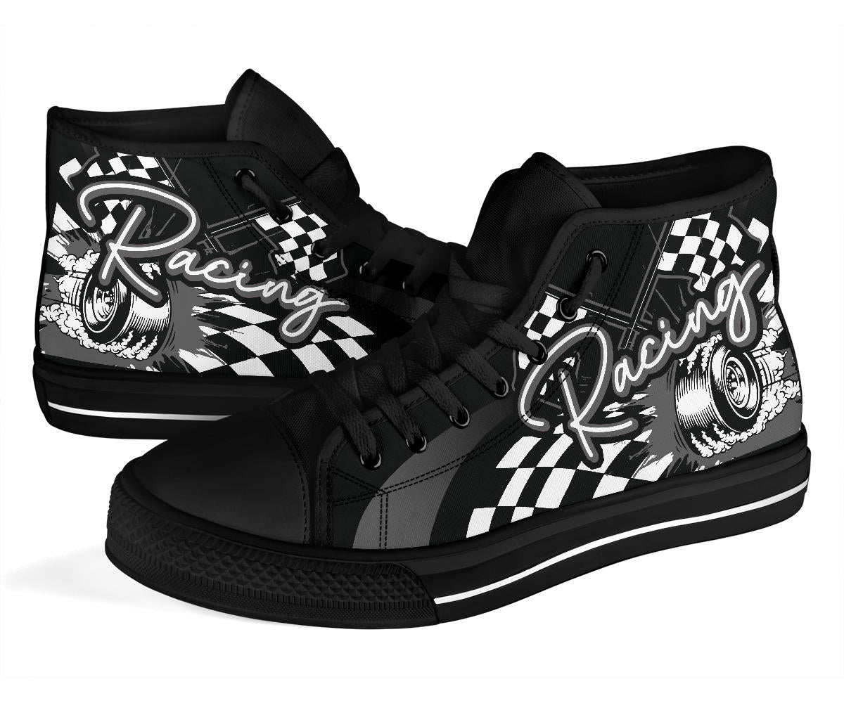 Racing High Top Shoes grey