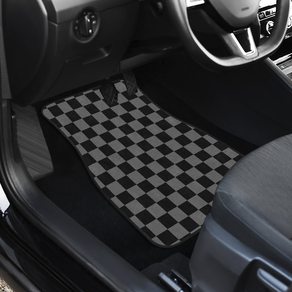 Racing Checkered Flag Car Mats