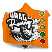 Drag Racing Hooded Blanket