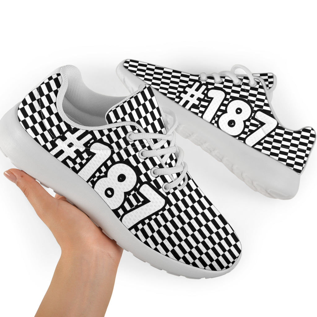 Racing Sneakers Checkered Flag
