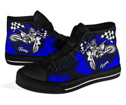 Dirt Bike Racing High Top Shoes
