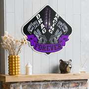 Drag Racing Forever Metal Sign