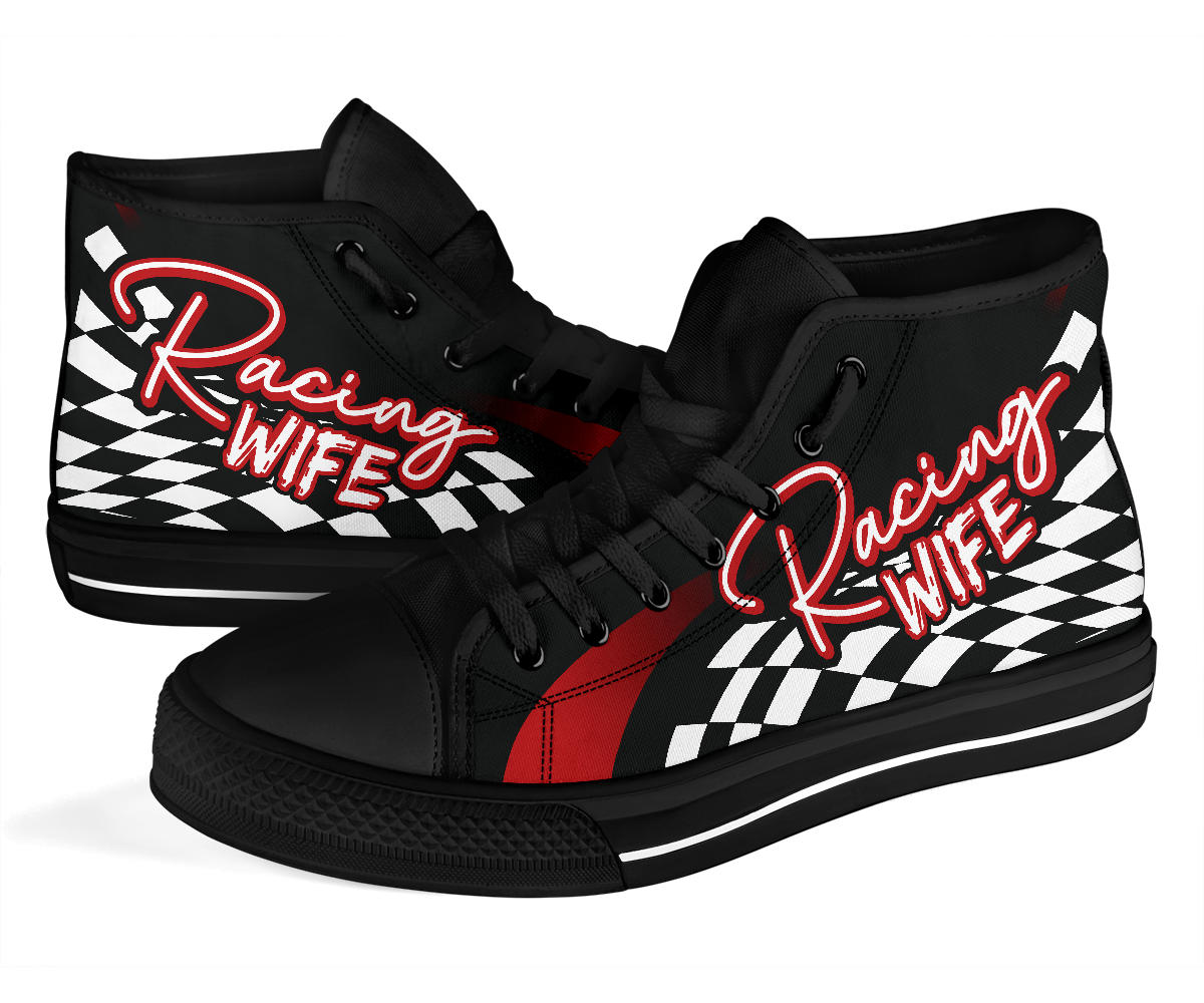 Racing Wife High Top Shoes
