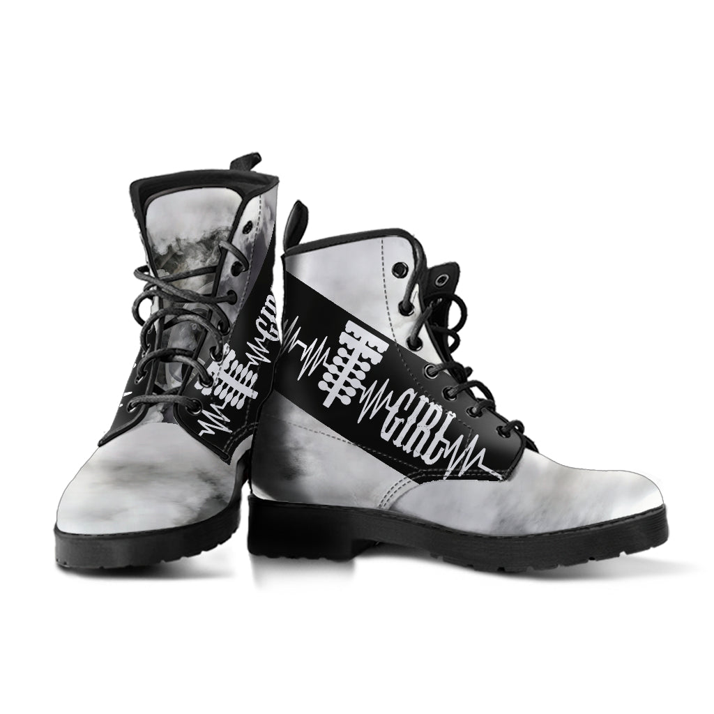 Drag Racing Girl Heartbeat Boots