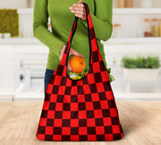 Racing Checkered Grocery Bags
